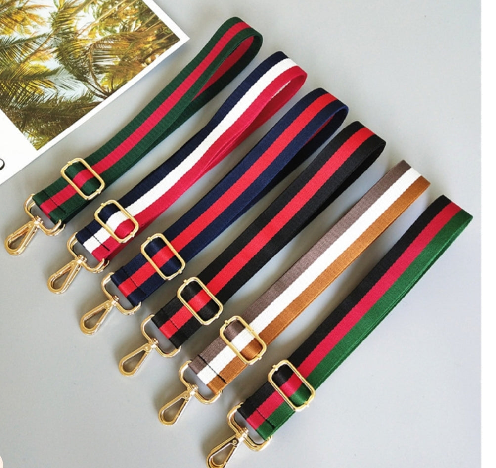 1-5pcs 4 Colors Stripe Women MAX 130CM Adjustable Nylon Crossbody