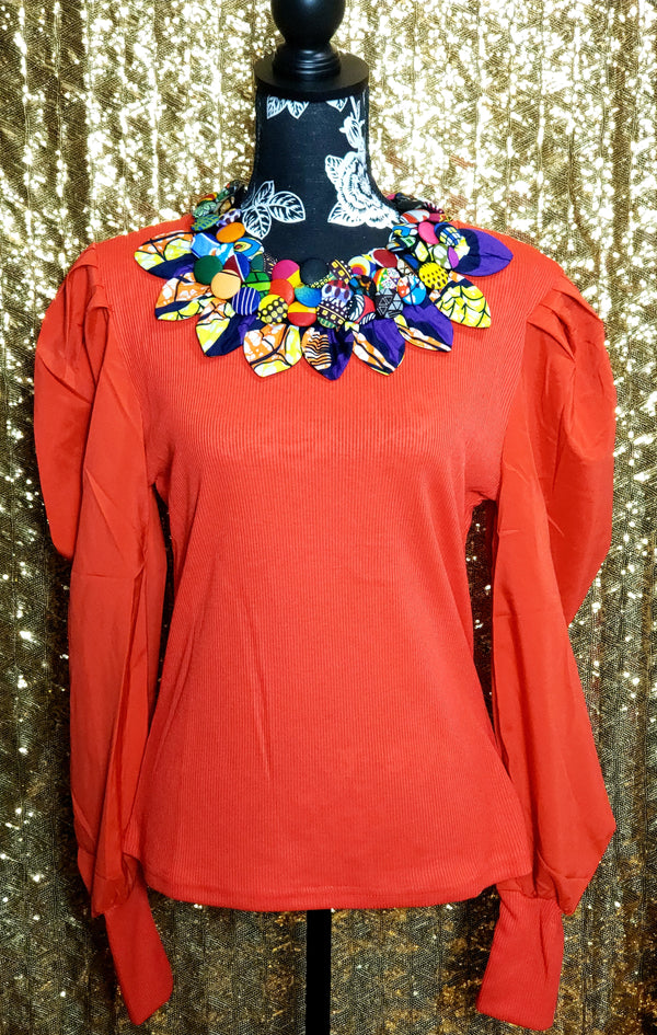 Ms. Independent Blouse (Red)