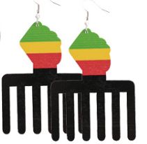 Afro Pick Earrings