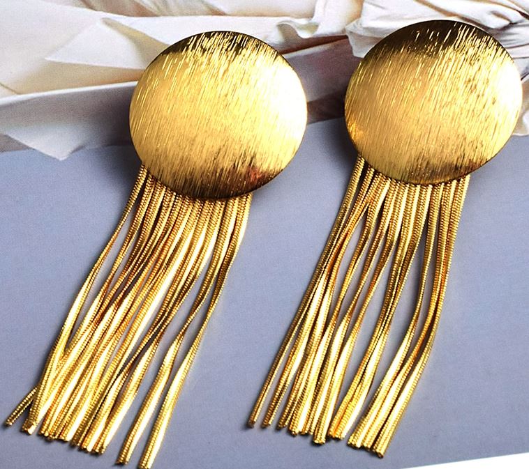 Gold Tassel Earrings