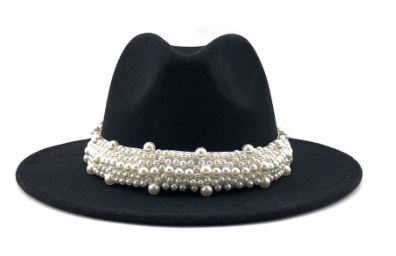 Clutch Your Pearls Fedora Hat (RED ONLY)