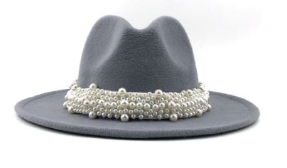 Clutch Your Pearls Fedora Hat (RED ONLY)