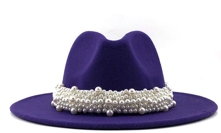 Clutch Your Pearls Fedora Hat (RED ONLY)