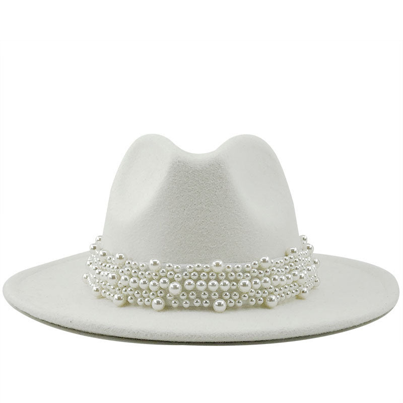 Clutch Your Pearls Fedora Hat (RED ONLY)