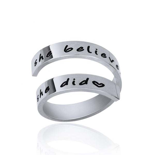 She Believed Ring (2 colors)